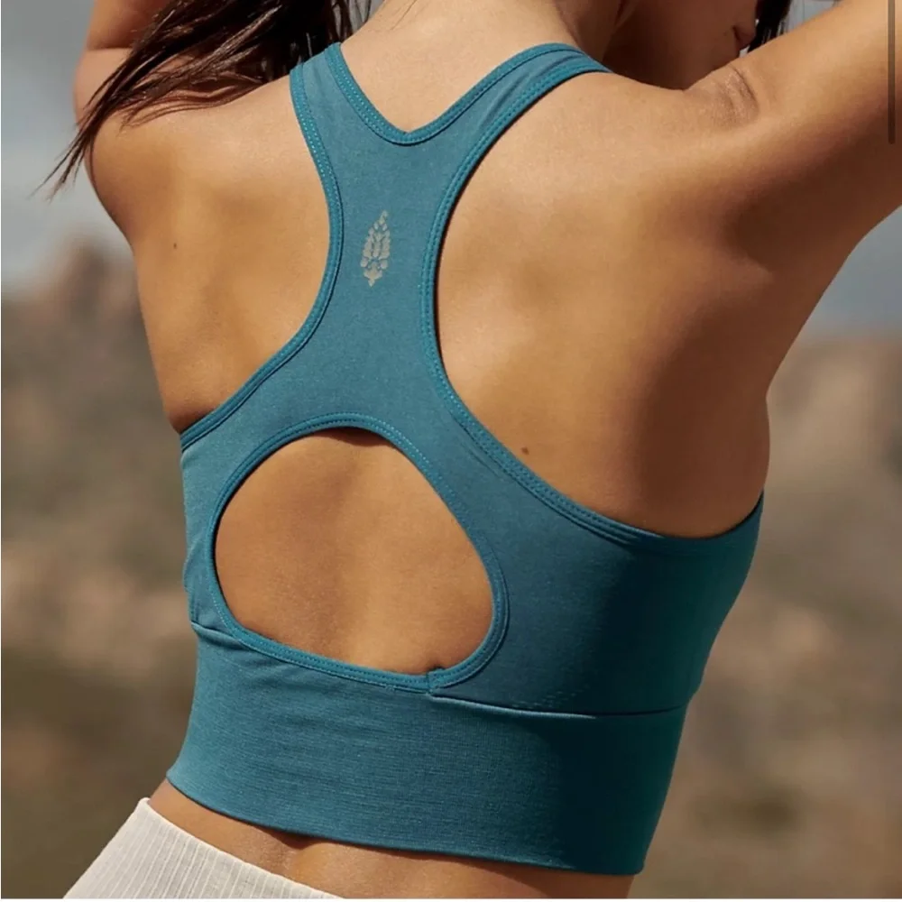 Free People Movement Every Single Time Bra Teal Blue Size XS/S - Picture 2 of 5